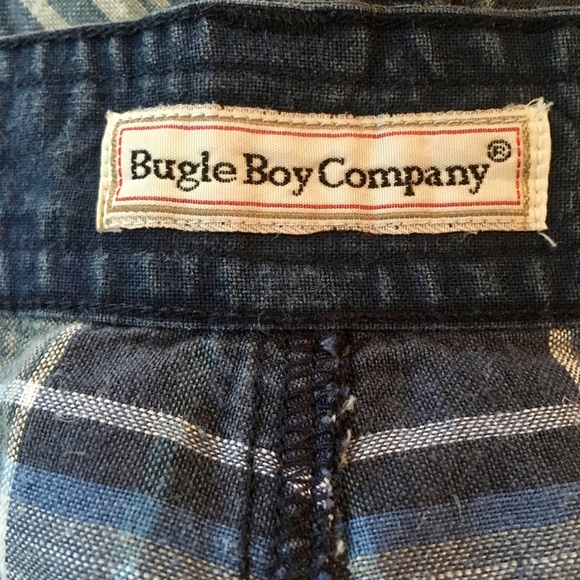 3/$20 Blue plaid shorts - Picture 4 of 5